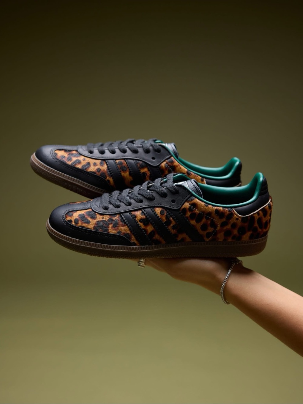 adidas Samba OG
Black Green Leopard (Women's) - Picture 2 of 7